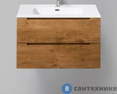 картинка Тумба BelBagno ETNA 80 со столешницей и накладной раковиной подвесная, etna80rn-kepmco-1077-set