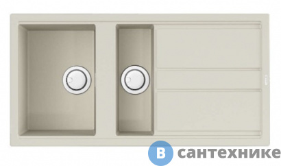 картинка Кухонная мойка OMOIKIRI Kitagawa 100-2-WH белый (4993803)