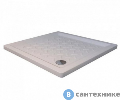 картинка Душевой поддон RGW CR-099 /квадрат 90*90*10 керамический (19170199-01), без сифона