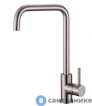 картинка Смеситель BelBagno BB-LAM03A-IN для кухни, нержавеющая сталь, сатин