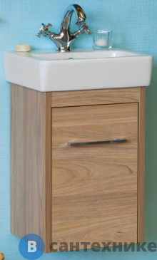 картинка Тумба Sanflor ЛАРГО-2 40 подвесная белый/вяз эмаль, под умывальник Нео-40 (С2329)