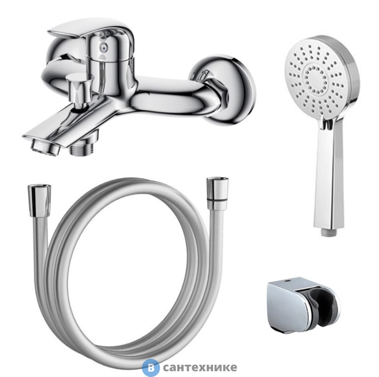 Смеситель AZARIO SINTRA AZ-WKF238042C для ванны с ручным душем