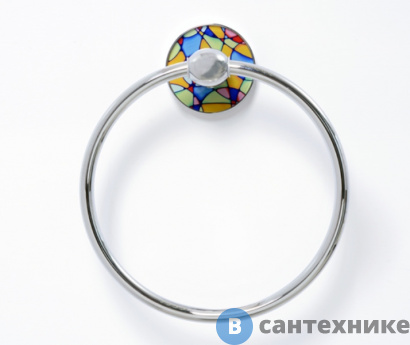 картинка Держатель WasserKRAFT Diemel K-2260 полотенец кольцо