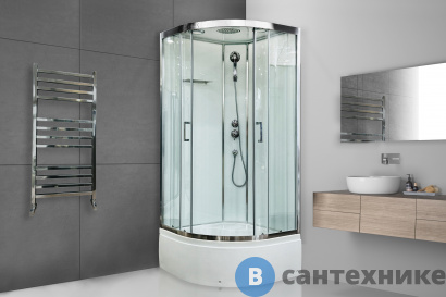 картинка Душевая кабина Royal Bath FATO RB 90CK-T-CH (прозрачное) (RB90CK-T-CH FATO)