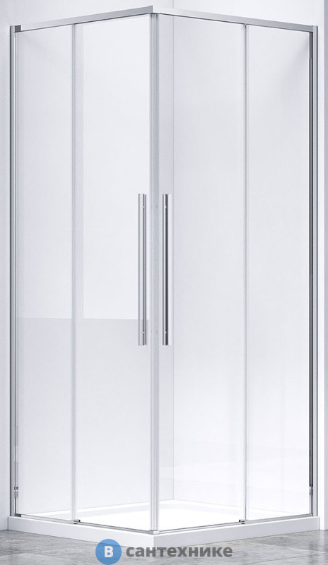 Душевой уголок Vincea Slim-N VSS-4SN900CL, 900*900, хром, стекло прозрачное, без поддона