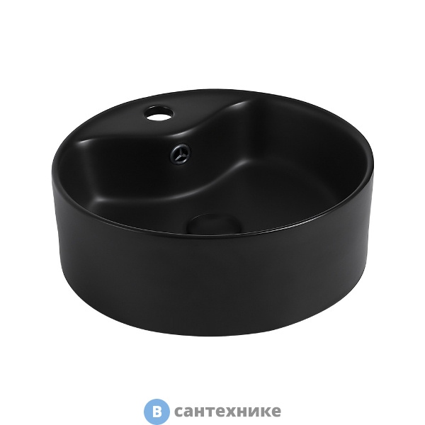 Раковина ABBER Bequem AC2104MB накладная чёрная матовая