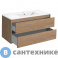 картинка Тумба под раковину Vincea Gio 1000 подвесная, 2 выкатных ящика soft-close, N.Oak (VMC-2G100NO)