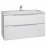 Тумба под раковину Jorno Slide 105 подвесная Белая (Sli.01.105/P/W)