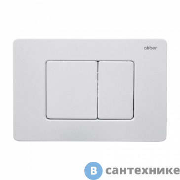 картинка Кнопка смыва ABBER AC0120MW белая матовая