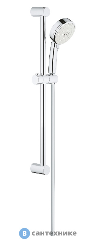 Душевой гарнитур Grohe 27579002 New Tempesta Cosmopolitan 100 III, 600 мм, 9,5 л/мин