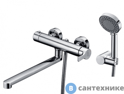 картинка Смеситель WasserKRAFT Berkel 4802L для ванны с длинным изливом латунь, хромоникелевое покрытие