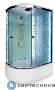 картинка Душевая кабина Deto ЕМ4512 R LED с гм. (1200*800*2200)