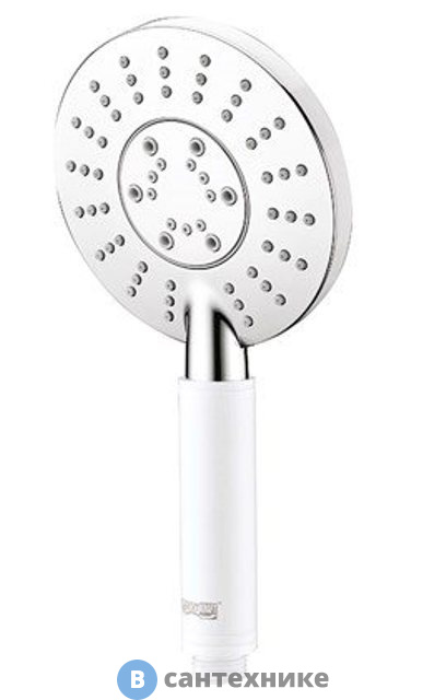 Лейка для душа WasserKRAFT A058 3-функциональная хромоникелевое покрытие, ABS-пластик