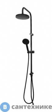 картинка Душевая система Orange OW02b  чёрный матовый