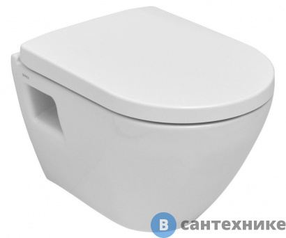 картинка Унитаз подвесной SEREL SMART со встр. форсункой биде c сиденьем-микролифт (SM12BM+Beta)