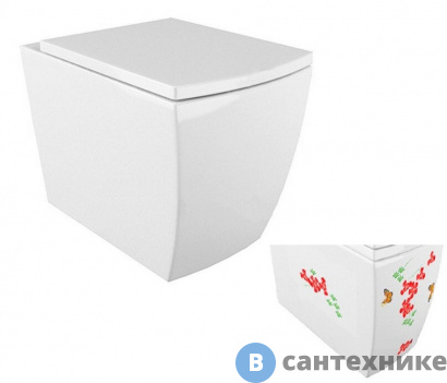 картинка Унитаз подвесной Arcus G-050 белый DW (без сиденья)