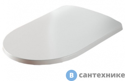 картинка Крышка Artceram MONET с сиденьем Slim для унитаза, механизм soft-close, белый/хром (MNA001 01 71)