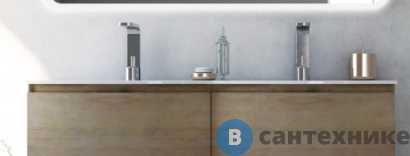 картинка Раковина Cezares стеклянная с двумя чашами 82412 Extra-light (138x52)