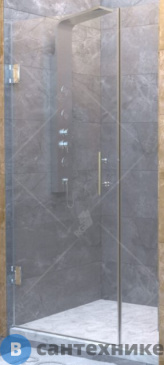 картинка Душевая дверь RGW HO-012 110*195 хром/прозрачное/8 мм (350601211-11)