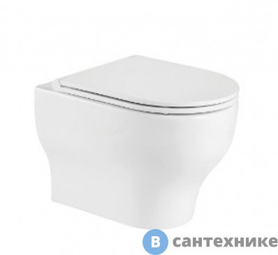 картинка Унитаз с инсталляцией WELTWASSER и кнопкой смыва (AMBERG 350 + ERLENBACH 004 GL-WT + AMBERG RD-WT)