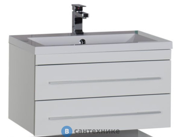 Тумба под раковину Aquanet Верона 75 New белый (176669)