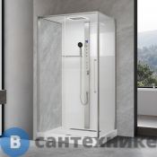 Душевая кабина Black&White G8068 N / Brush Niсkel  (900х1150х2150)