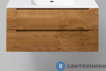 картинка Тумба BelBagno ETNA 100 со столешницей и накладной раковиной подвесная, etna100rn-kepbo-1338-set