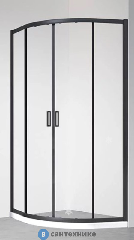 Душевой уголок Veconi RV-01B RV01B-100-01-C7 стекло прозрачное/6 мм (100*100*195), без поддона
