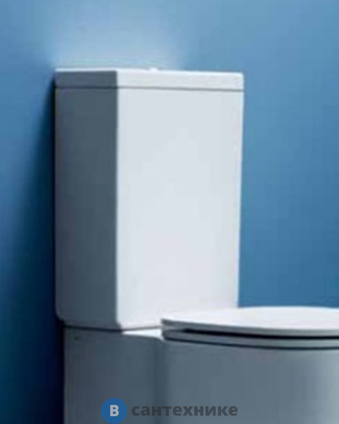 Бачок AZZURRA GLAZE для унитаза моноблок, белый (GLZ400/MBL (GLCSMB000000BI)), без мехазма слива