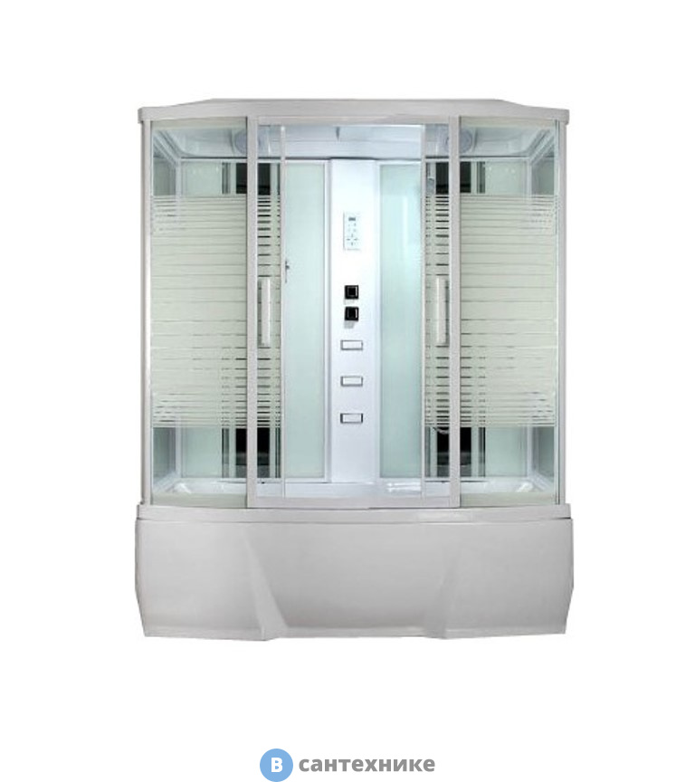 Душевая кабина Loranto CS 77-4 150x85x215 см белая