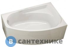 Акриловая ванна Ifo LOCKA 150х95 BA40150000 ассиметр., правая, с ножками (CSN7)