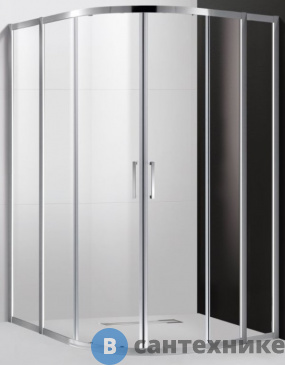 картинка Душевой уголок Cezares MOLVENO-R-22-100+30-C-Cr-IV без поддона