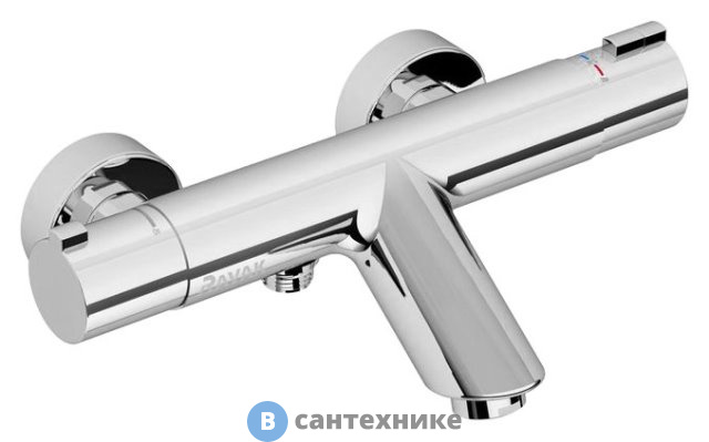Смеситель Ravak TE 022.00/150 термостатический для ванны без гарнитуры (X070047)