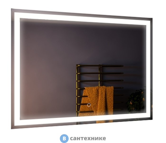 Зеркало Loranto Стиль 1000*800 с сенсором на подложке квадратное (CS00058276)