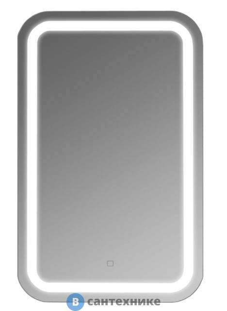 Зеркало Loranto Стиль 500*800 с сенсором на подложке, овальное (CS00080496)