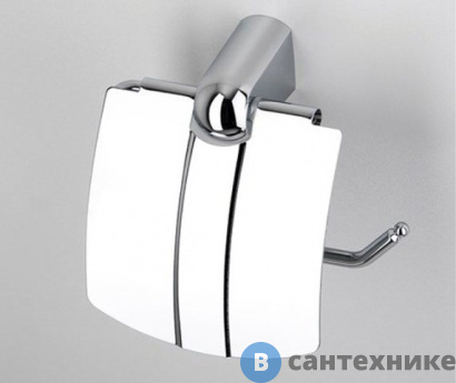 картинка Держатель туалетной бумаги WasserKRAFT Berkel K-6825 с крышкой металл, хромоникелевое покрытие