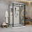 Душевая кабина Niagara Standart ST100/80/15Q/BL (100х80х215) прямоугольник, поддон 15 см, распашная, проф. черный