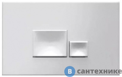 картинка Клавиша смыва ISVEA Axis Piazza 54MJ0111I для инсталляции, двойной смыв., белый матовый