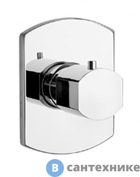 картинка Дивертор Paini 86CR471 Ovo встраиваемый на 3 выхода, хром