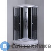 Душевая кабина Loranto CS-6690-13K 90*90*215 мозайчатый узор, прозрачное стекло 4 мм. профиль хром