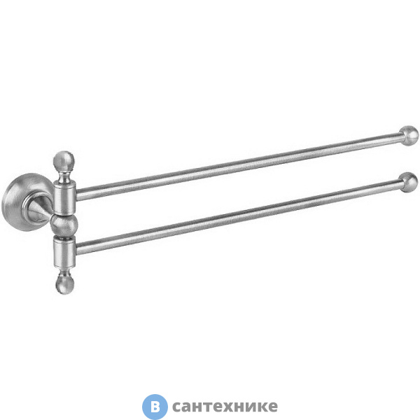 Полотенцедержатель Cezares APHRODITE-TD09-01-M двойной, поворотный, хром