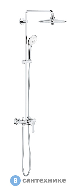 Душевая стойка Grohe 27473002 Euphoria 260 верхний душ, ручной душ (хром)