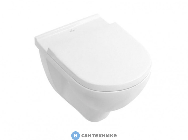 Унитаз подвесной Villeroy & Boch O'Novo 5660HR01 альпийский белый, с сиденьем