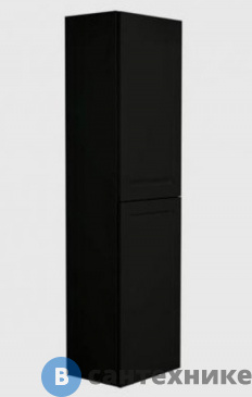 картинка Шкаф подвесной Art & MAX PLATINO AM-Platino-1500-2A-SO-NM с двумя распашными дверцами, чёрный матовый, 400x300x1500