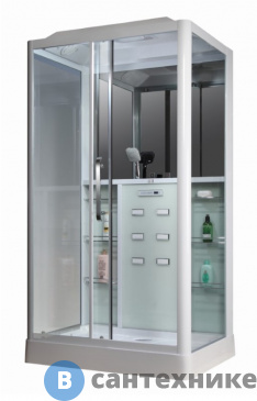 картинка Душевая кабина Loranto CS 129 L 90*150*215 см белая (левая)