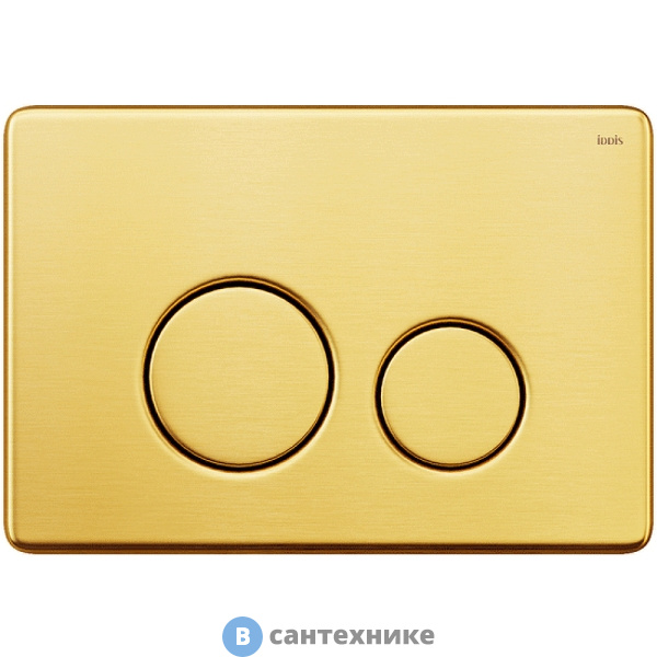 Клавиша смыва IDDIS Unisteel UNS01GGi77 универсальная, золото
