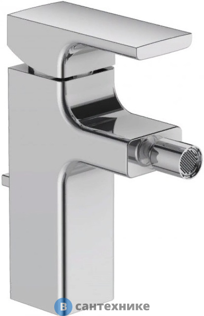 Смеситель Jacob Delafon STRAYT E98338-CP для биде с донным клапаном и гибкой подводкой (хром)