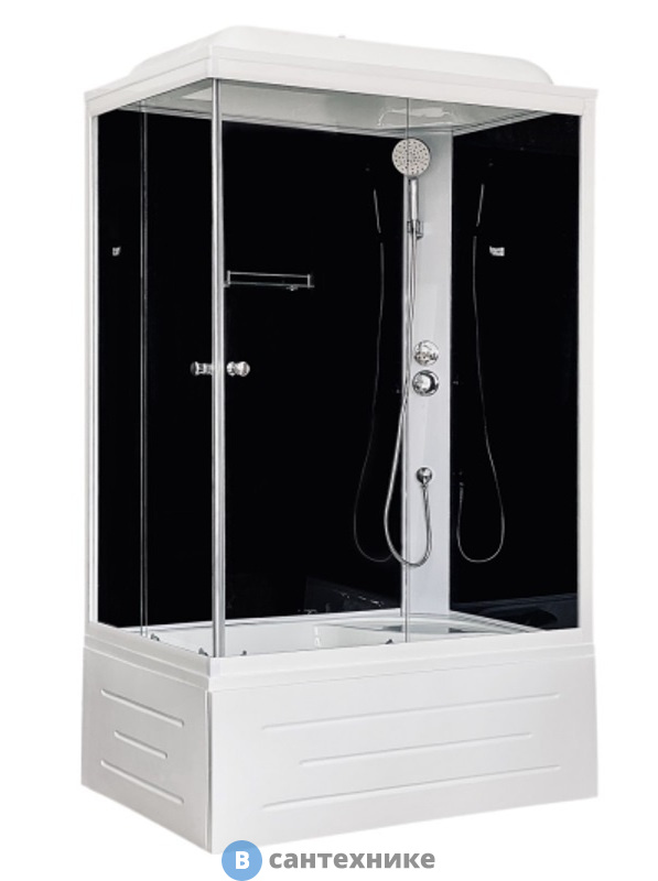 Душевая кабина Royal Bath RB 8100BP5-BT R 1000x800x2170 (черное/прозрачное) (RB8100BP5-BT-R)