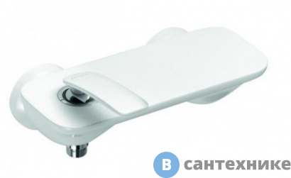 картинка Однорычажный смеситель Kludi BALANCE 527109175 для душа, защищен от обратного тока воды, белый/хром DN 15