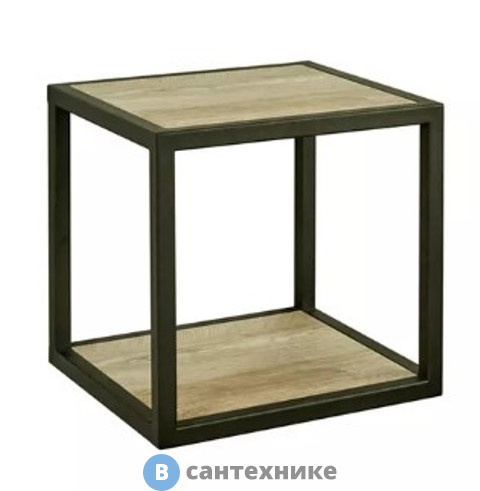 Полка навесная Акватон Лофт Фабрик Дуб Эндгрейн (1A242703LTDU0)